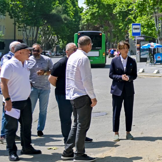 რუსთავში, ქალაქის ისტორიული ნაწილის რესტავრაციის ფარგლებში, რუსთაველის ქუჩის რეაბილიტაციის მესამე ეტაპი მიმდინარეობს