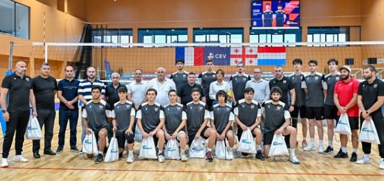 რუსთავის სპორტის სასახლე ფრენბურთში 22-წლამდელთა ევროპის ჩემპიონატის შესარჩევ მატჩებს უმასპინძლებს