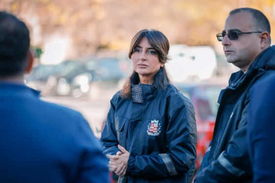 რუსთავში მარჯანიშვილის ქუჩაზე საგზაო ინფრასტრუქტურის რეაბილიტაცია მიმდინარეობს