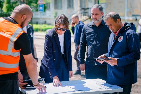 რუსთავში ახალი საგზაო ინფრასტრუქტურის მოწყობა მე-19 მიკრორაიონში დაიწყო